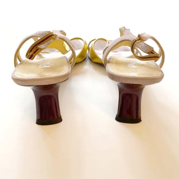 PRADA METALLIC SANDLAS 37 VINTAGE - Picture 10 of 12